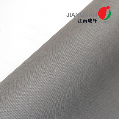 0.65mmの650ステンレス鋼耐火性のカーテンのためのワイヤーによって補強されるポリウレタンCoatedFiberglassのグラス ファイバーの布